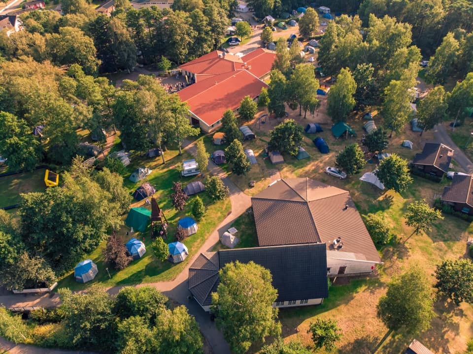 Campingen Gullbrannagården i Halland. 