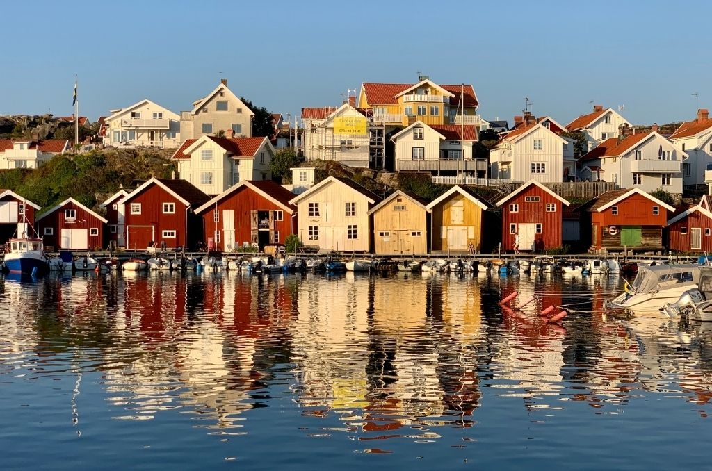 Campingar på västkusten. 