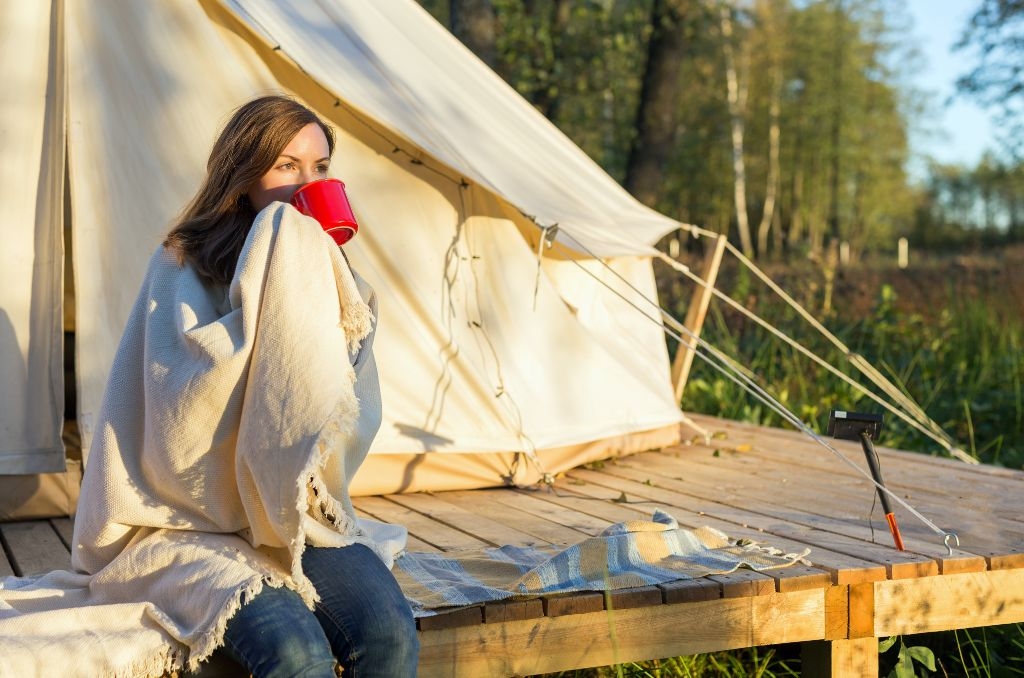 Glamping är ett lyxigare sätt att tälta. 